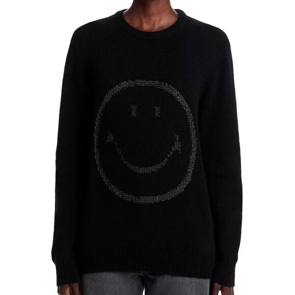 Joshua Sanders Smile Knit Outline Sweater Black S NWT - Picture 3 of 6